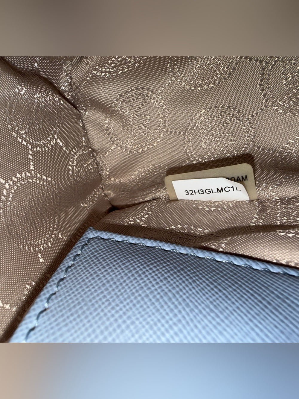 Michael Kors Selma Mini Saffiano Leather Blue Crossbody Bag 32H3GLMC1L - Picture 9 of 14